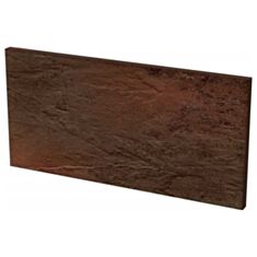 Клинкерная плитка Paradyz Semir brown подступенок 14,8*30 см - фото