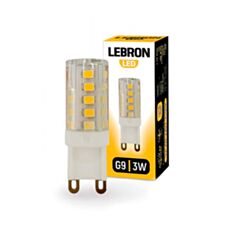 Лампа светодиодная Lebron LED L-G9 3W G9 4500K 280Lm угол 360° - фото