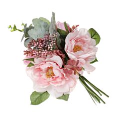 Декоративний букет троянд BonaDi DY7-338 35 см рожевий - фото