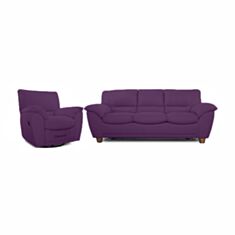 Комплект м'яких меблів Турин фіолетовий - фото