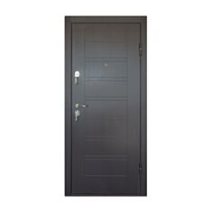 Двері металеві Міністерство Дверей Vinorit ПБ-206 венге горизонт темний 86*205 см праві - фото
