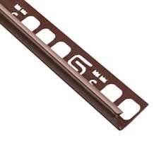 Уголок для плитки Salag 09 внутренний 8 мм светло-коричневый - фото