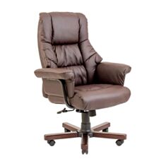 Кресло для руководителя Richman Конгресс Кожа-Люкс Орех коричневый - фото