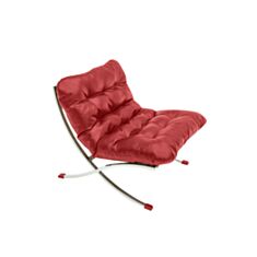 Кресло мягкое Leonardo Rombo красное - фото