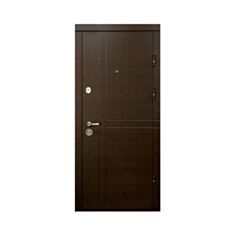 Двері металеві Міністерство Дверей ПК-180/161 Венге горизонт темний/Царга венге 96*205 праві - фото