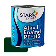 Эмаль алкидная STAR Paint ПФ-115 38 темно-зеленая 0,9 кг - фото