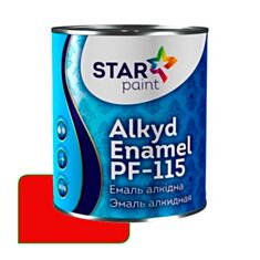 Емаль алкідна STAR Paint ПФ-115 75 червона 0,9 кг - фото