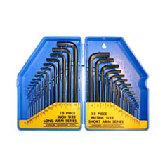 Набір шестигранних ключів S&R 365532030 0,7-10 мм 30 шт - фото