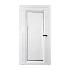 Міжкімнатні двері Zahid Doors PL Glass-1 900 мм Білий матовий скло сатин - фото