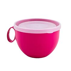 Чашка з кришкою Алеана 500 мл темно-рожева - фото