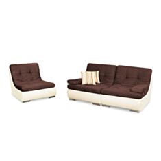 Комплект мягкой мебели Бозен коричневый - фото