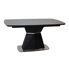 Стол обеденный раскладной Евродом Diamante ceramic ZH08 черный - фото