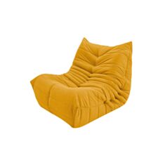 Кресло мягкое Rosso желтое - фото