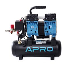 Компрессор двухцилиндровый APRO 850170 безмасляный 0,6 кВт - фото