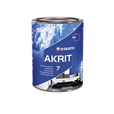 Интерьерная краска акриловая Eskaro Akrit 7 TR шелковисто-матовая прозрачная 0,9 л - фото