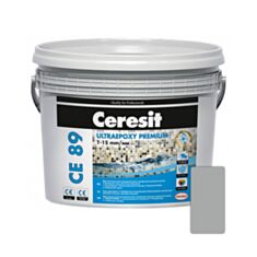 Фуга Ceresit CE 89 Ultraepoxy Premium епоксидна 809 сірий бетон 2,5 кг - фото