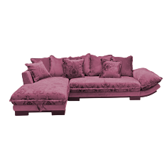 Диван угловой Дели-Sleep розовый - фото