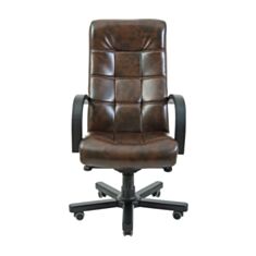 Крісло для керівників Richman Вірджинія пластик коричневе - фото