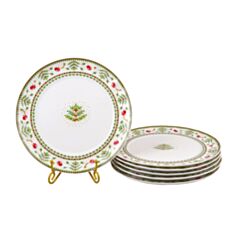 Набор тарелок Lefard Рождественская коллекция 943-161 6 шт 26 см - фото