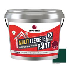 Краска резиновая универсальная Bayris Multi Flexible Paint Ral 6005 зелёная 1 кг - фото
