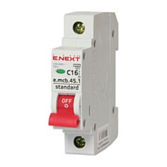 Автоматичний вимикач E.NEXT e.mcb.stand.45.1.C16 s002008 1P C 16 А 4,5 кА - фото