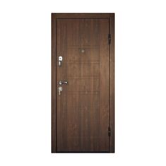 Двері металеві Міністерство Дверей Vinorit ПБ-206 дуб темний 86*205 см праві - фото