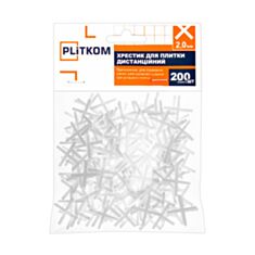 Хрестики для плитки Plitkom 2 мм 200 шт - фото