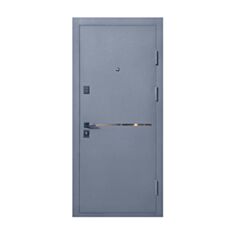 Двері металеві Міністерство Дверей ПУ-Line Q бетон темний 96*205 см праві - фото