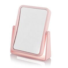 Косметическое зеркало прямоугольное Elisey  058Z 22х17 см розовое - фото