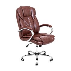 Кресло для руководителей Richman Гранде Хром коричневый - фото