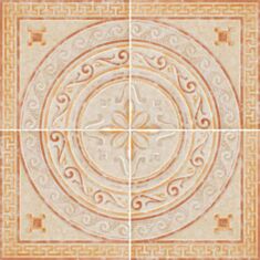 Плитка RHS Luxor Rosone декор 91*91 см бежевий - фото
