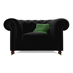 Кресло Злата мебель Оксфорд черное - фото