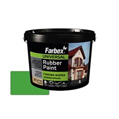 Фарба гумова універсальна Farbex світло-зелена 1,2 кг - фото