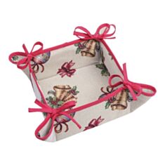 Хлібничка серветка новорічна гобеленова "Дзвоники" LiMaSo EDEN157-KH - фото