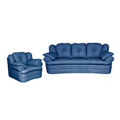 Комплект мягкой мебели Lantis синий - фото