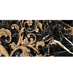 Плитка Golden Tile Saint Laurent чорний декор №3 9АС331 30x60 - фото