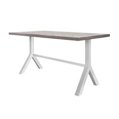 Стол обеденный Металл-Дизайн Лекс 120*75 см аляска/белый - фото