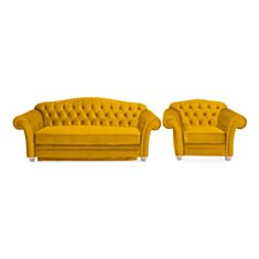 Комплект м'яких меблів Філіпп жовтий - фото