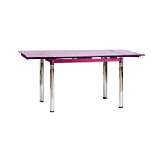 Стол раскладной стеклянный GD-018 фиолетовый - фото