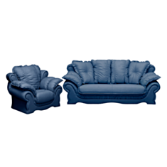 Комплект мягкой мебели Gennifer синий - фото
