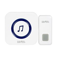Звонок дверной беспроводной Zamel Rock ST-970 55 мелодий белый - фото