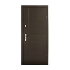 Дверь металлическая Министерство Дверей ПБ-311 венге горизонт темный 86*205 см правая - фото