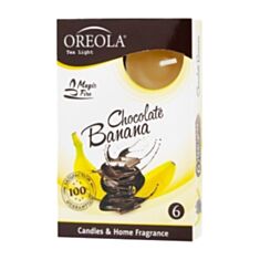 Набір свічок Oreola Банан і шоколад 6 шт - фото