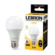 Лампа светодиодная Lebron 11-11-82 LED L-A60 10W E27 4100K с акустическим датчиком - фото