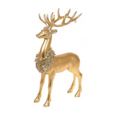 Декоративна статуетка Золотий олень BonaDi 837-148 35 см - фото
