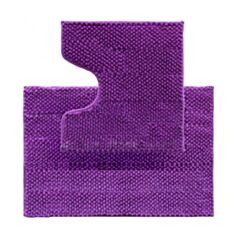 Набор ковриков для ванной и туалета Dariana Ананас фиолетовый - фото