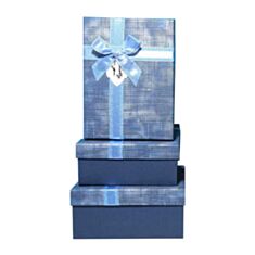 Подарункова коробка Ufo Blue 10331-02 29 см синя - фото