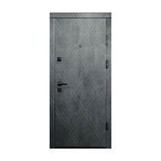Двері металеві Міністерство Дверей ПК-266Q бетон темний 86*205 см праві - фото