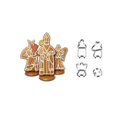 Форма для випічки Святий Миколай, ангел, чорт Tescoma DELICIA 631420 - фото