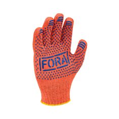Перчатки рабочие Doloni 15300 с ПВХ покрытием оранжевые - фото